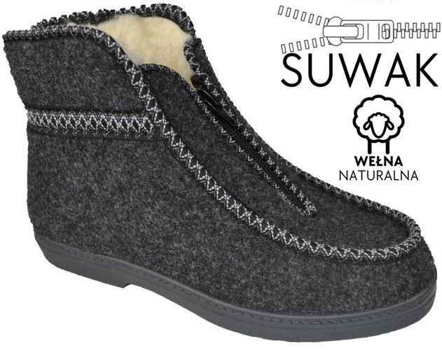 Gray men's slippers Skarpol MTATRZANKAGY size 42-45