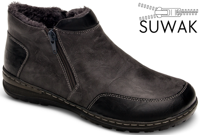 Obuwie zimowe damskie Skotnicki DB-3-0352GY szare rozm.36-41