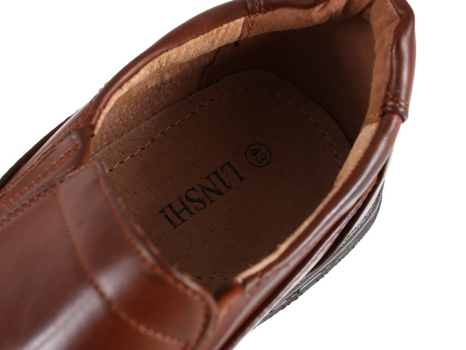 Men's shoes LinShi MA8009-8BR brown size 40-45