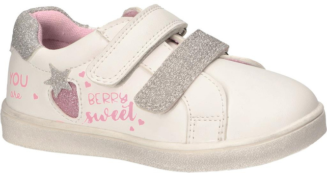 Buty sportowe dziecięce American Club BXD-40 białe i różowe rozm.24-28
