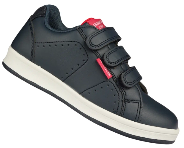 American Club CES-62 children's sports shoes, size 32-36, navy blue and black