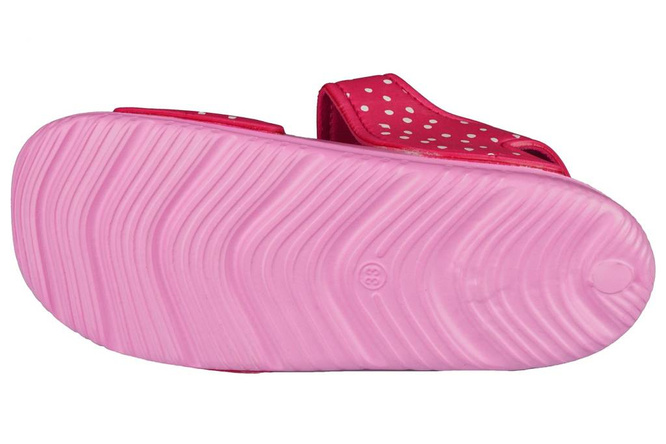 Klapki basenowe dziecięce Emax C308 różowe, fuxia i białe rozm.30-35