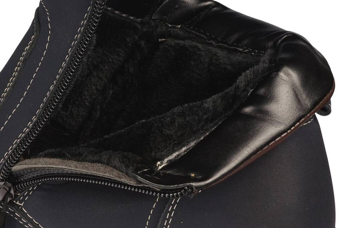 Purlina M9366-2BU men's winter shoes, navy blue, sizes 40-46