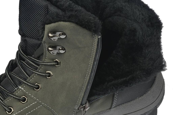 Men's winter shoes Le Scarpe MA8036-5GY gray size 41-46