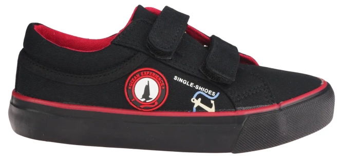 Children's trainers Clibee B-289BLRE black size 25-30