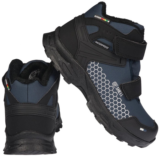 American Club RHL-26NA youth trekking shoes navy blue size 32-36