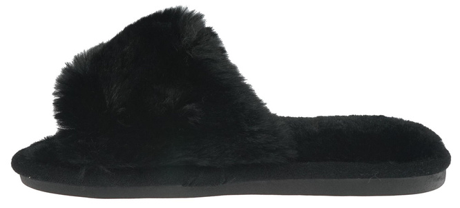 Pantofle tekstylne damskie Lano DK-3-G10BL czarne rozm.36-41