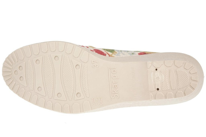 Women's trainers Skarpol 137 KWIATY LEN beige sizes 36-41