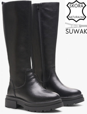 Kozaki damskie Sergio Leone DKZ529-SCZ czarne rozm.36-40