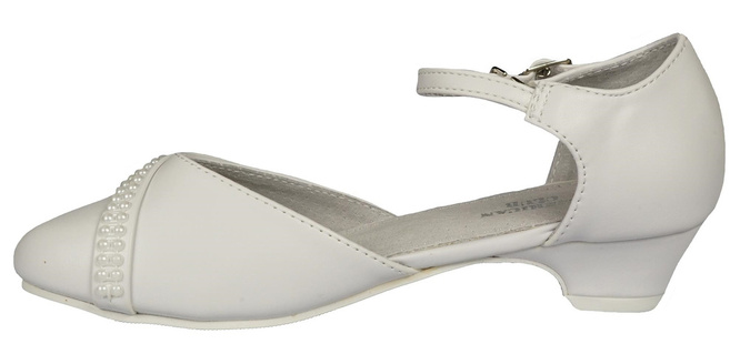 Girls' shoes American Club CKOM-41 white, size 33-38