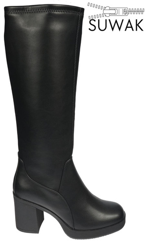 Kozaki damskie Sergio Leone DKZ257CZLY czarne rozm.36-40