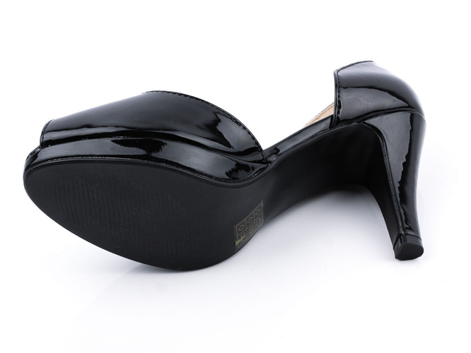 Szpilki damskie Small Swan DXF02-1ABL czarne rozm.36-41
