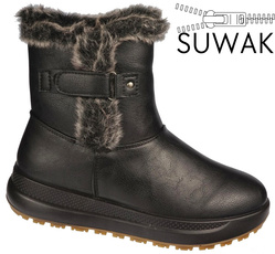 Obuwie zimowe damskie Le Scarpe DA7123-1BL czarne rozm.36-41