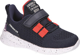 American Club CRD-12 children's sports shoes, size 32-36, navy blue and gray