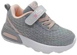 Buty sportowe dziecięce Clibee AE-102LGYPI popielate rozm.21-26