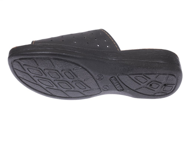 Women's Turkish slippers Fatex DF1938BL black size 36-41