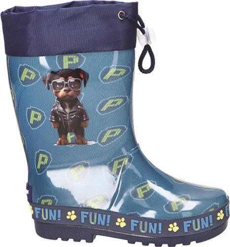 Kalosze dziecięce American Club BKAL-23 niebieskie i morelowe rozm.29-33