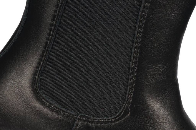 Apawwa BND726BL children's transitional shoes, black, sizes 26-31