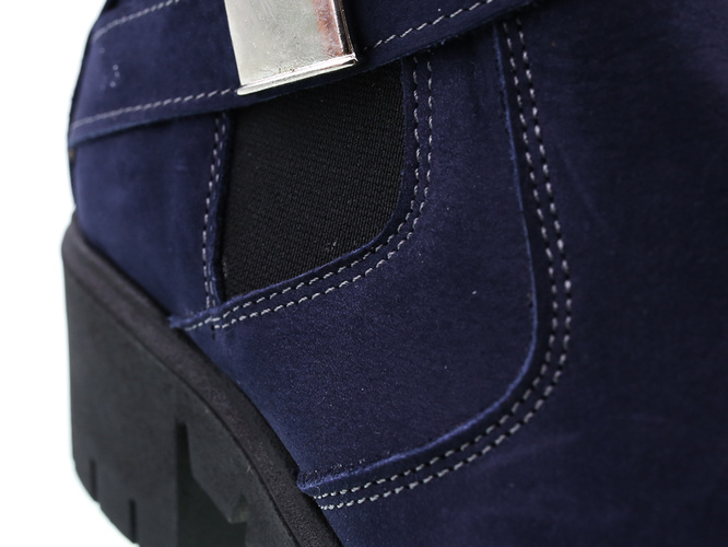 Buty zimowe damskie Bratbut-Natalii D289GRNU granatowe rozm.36-41