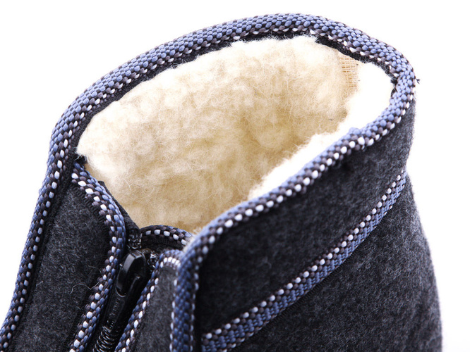 Slippers for sizes Skarpol RTATRZANKAGY gray size 37-45