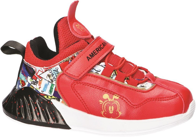 Children's sports shoes American Club CES-04 black, red size 27-31