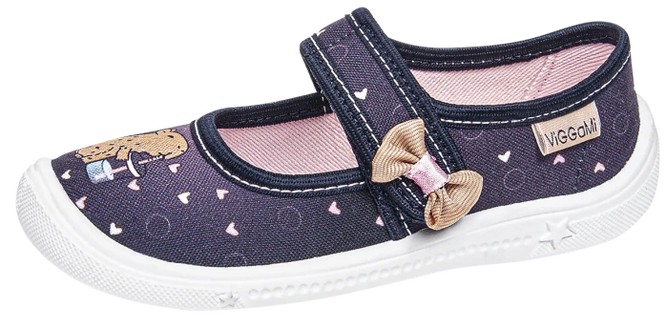 Children’s sneakers Viggami MELANIA DRUK navy, sizes 26–34.