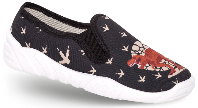 Children's sneakers ZetPol LEON DINO black, size 26-34