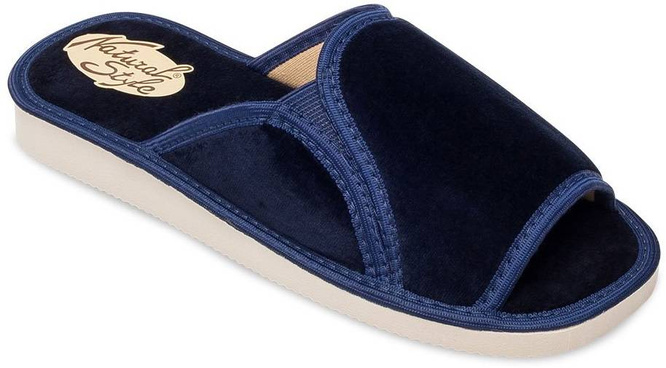 Pantofle damskie Meteor DV025 SABINA bordowe, czerwone, niebieskie i granatowe rozm.36-40