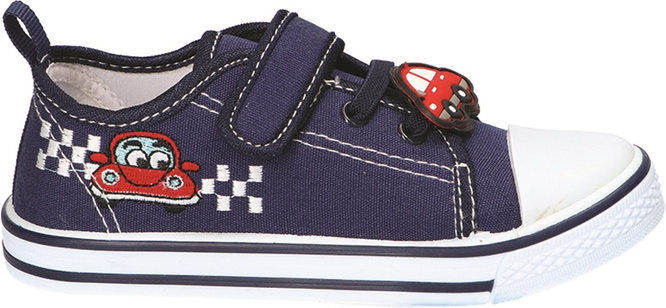 Tenisówki dziecięce American Club BTEN-166 czarne i granatowe rozm.26-30