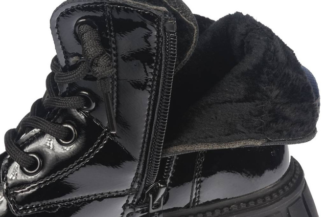 Buty zimowe dziecięce Apawwa BNQ421BL czarne rozm.26-31