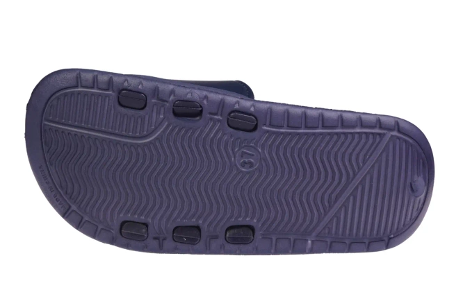 American Club DNH-128 youth swimming pool flip-flops, black and navy blue, sizes 37-41