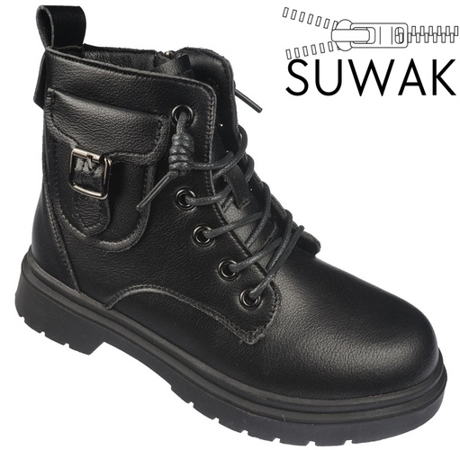 Buty przejściowe damskie/dziecięce Apawwa CCQ03BL czarne rozm.32-40