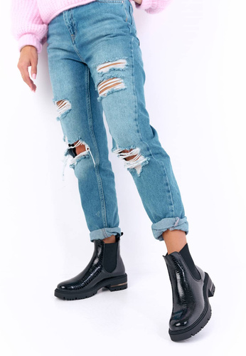 Sztyblety damskie Sergio Leone DTR746CZLA czarne rozm.36-40