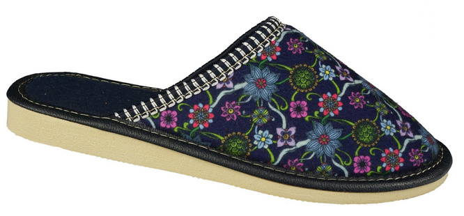 Women's insulated slippers TUP  2331 navy blue size 36-41