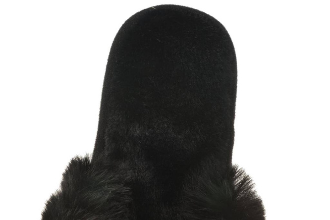 Pantofle tekstylne damskie Lano DK-3-G10BL czarne rozm.36-41