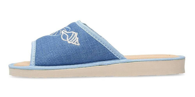 Women's slippers Meteor DV052 SHELL blue, gray and brown size 36-41
