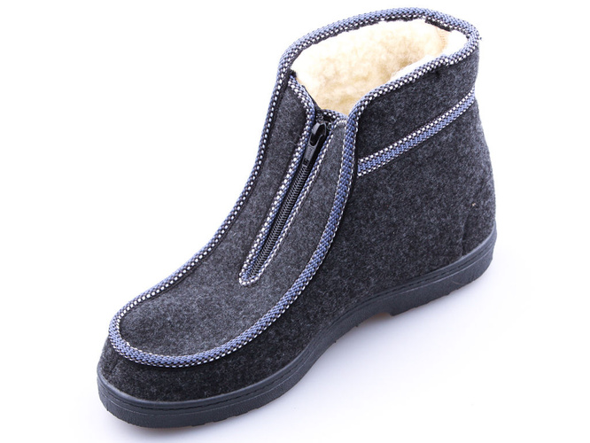 Slippers for sizes Skarpol RTATRZANKAGY gray size 37-45