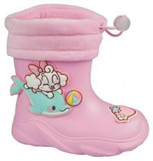 Apawwa BJ384PI children's wellies pink size 23-28