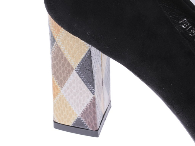 Czółenka damskie Sergio Leone DPB135CZMI czarne rozm.36-40