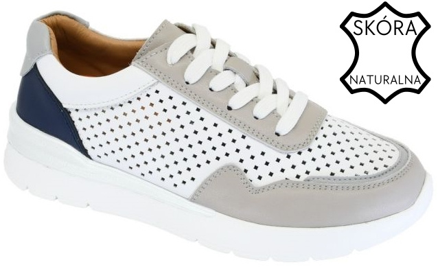 Buty sportowe damskie Ladie's Style D24074WHNA białe rozm.36-41