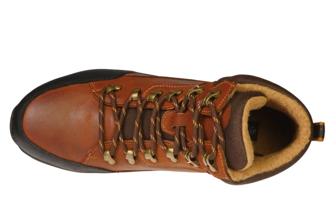 Buty zimowe męskie American Club MCY-129 czarne i brązowe rozm.41-45