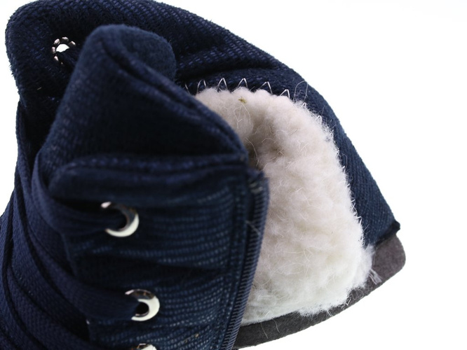 Children's winter shoes Clibee BK-906BU navy blue size 27-32