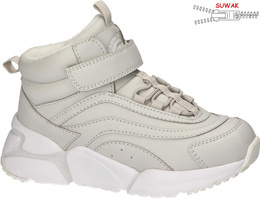 Children's winter shoes American Club CES-48, gray and pink, size 32-36