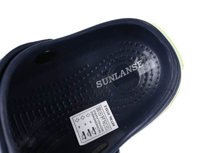 Klapki basenowe damskie Sunlanse DH133-2 granatowe, zielone i czerwone rozm.36-41