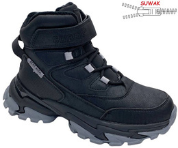 Children's winter shoes Clibee CH-320BLGY black and gray size 32-37