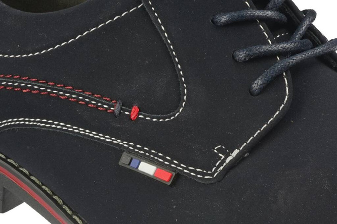 Półbuty męskie Feisal MM70-21BU granatowe rozm.41-46