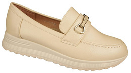 Women's moccasins Purlina DYJ3575-5BE beige size 36-41