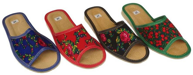 Women's highlander shoes Pako DPAK2203 green, black, blue and red, sizes 36-41