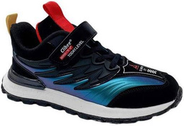 Buty sportowe dziecięce Clibee CL212ABLYE czarno-żółte holograficzne rozm.32-37