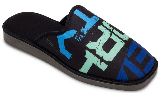 Men’s Slippers Meteor MV258 MICHAŁ Black Sizes 40-45